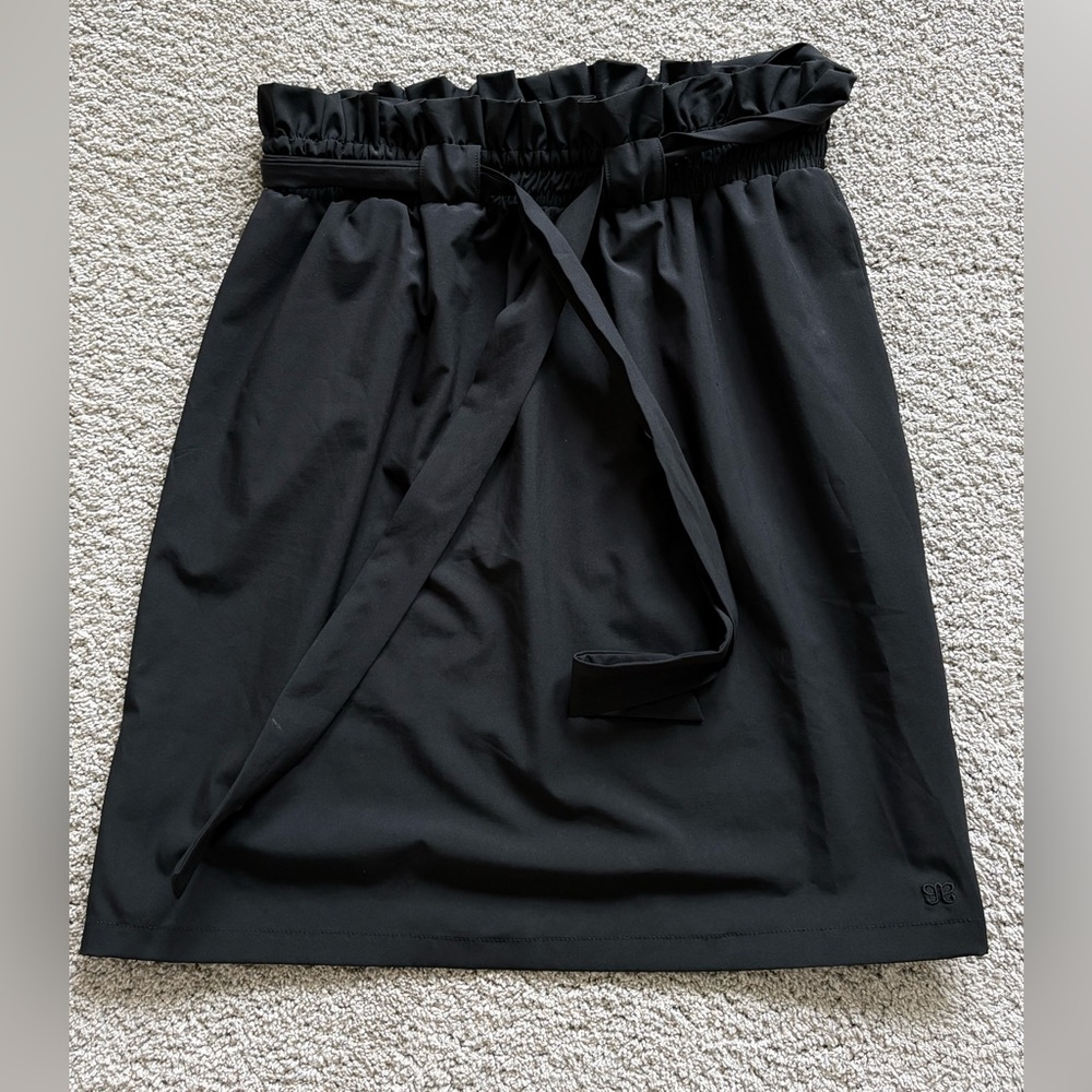 Albion Black Paperbag Waist Athletic Skirt Size Large
